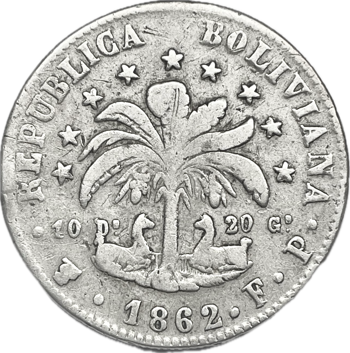 Bolivia - 1862 - 8 Soles
