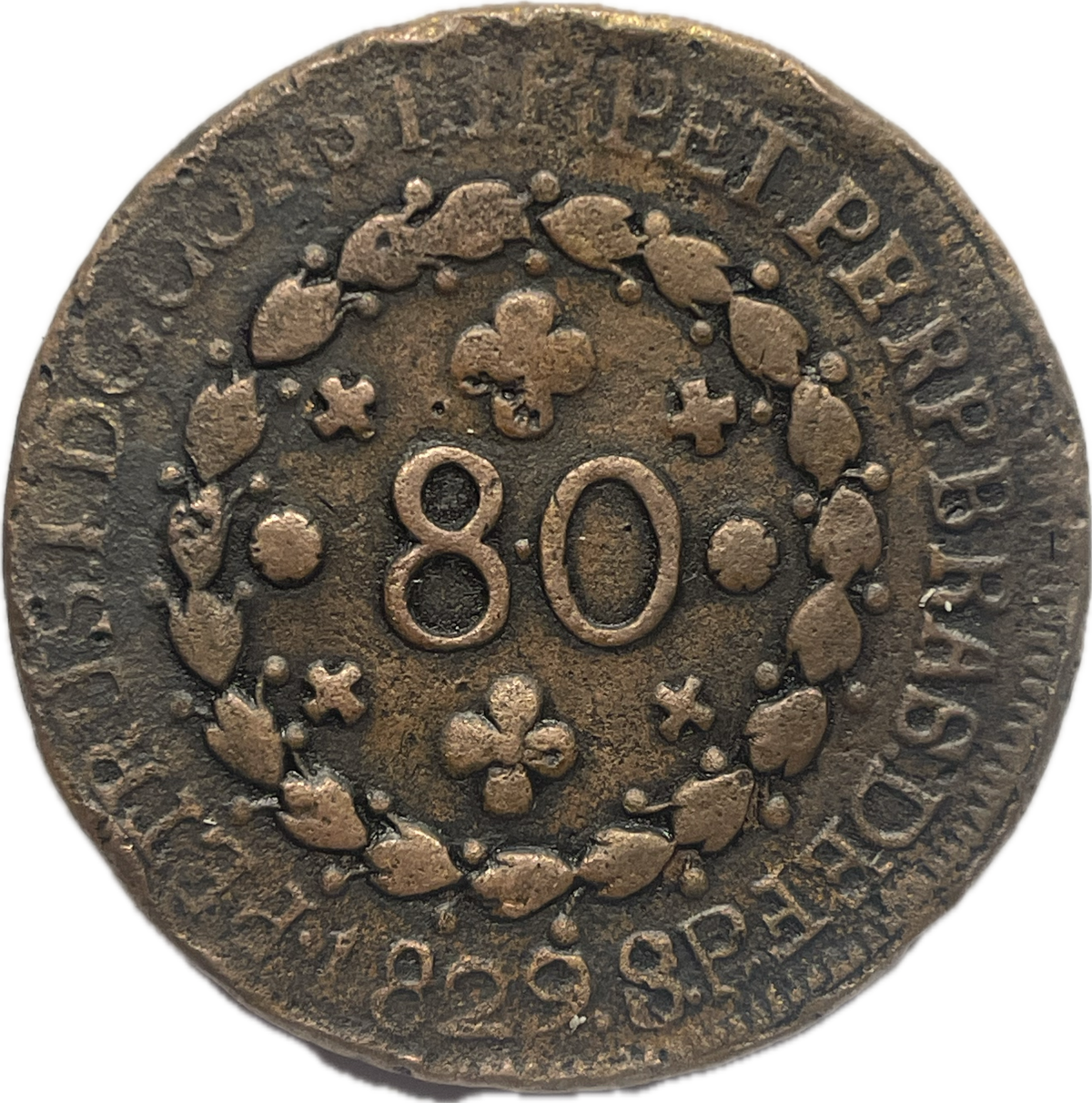 Brasil - 1892 - São Paulo - 80 Reis - 19 T