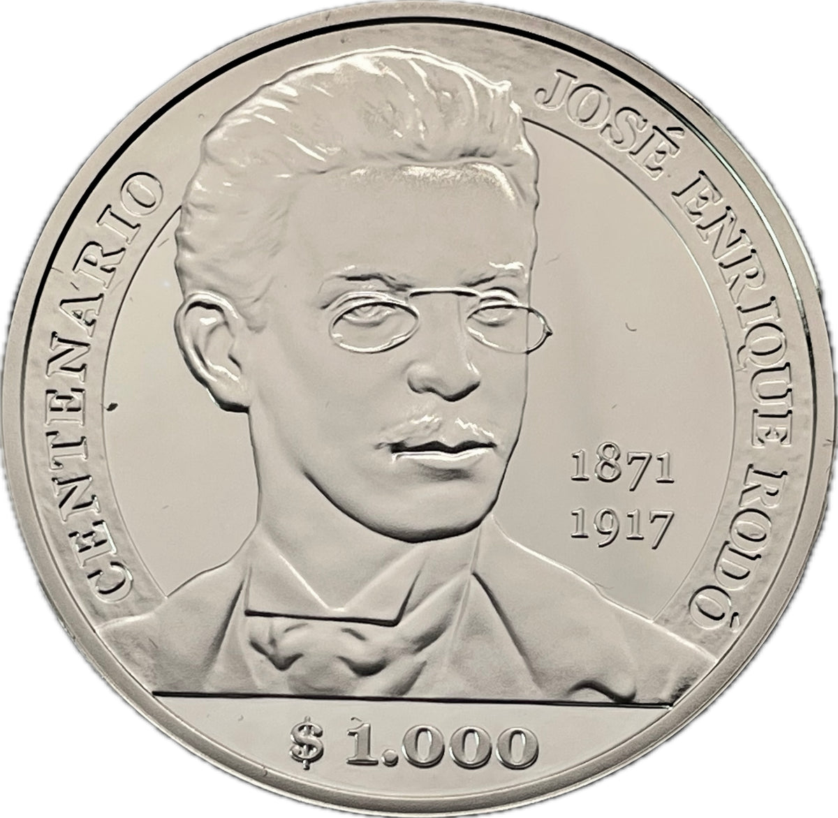 Uruguay - 2017 - 1000 Pesos - Centenario de José Enrique Rodó