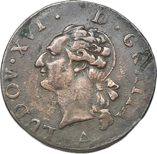 Francia - 1789 - 1 Liard