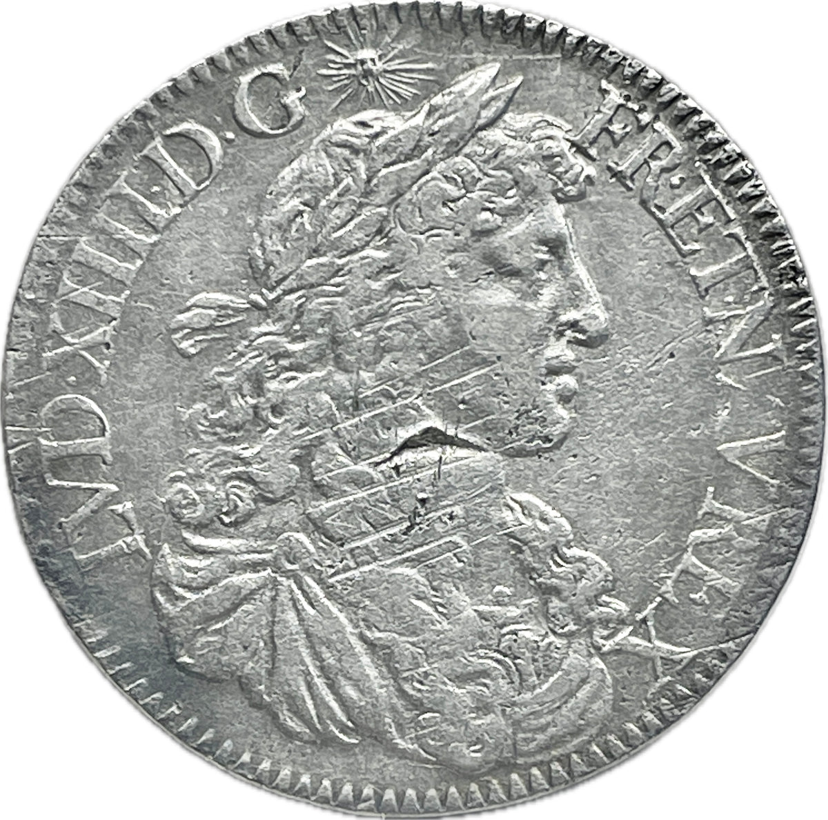 Francia - 1667 -  1/2 Ecu