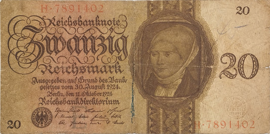Alemania - 1924 - 20 Marcos