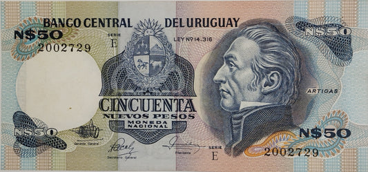 Uruguay - 1987 - N$ 50 - 21E - Sin Circular