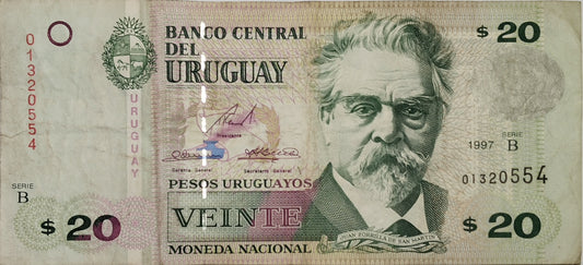 Uruguay - 1997 - 20 Pesos - 38 B