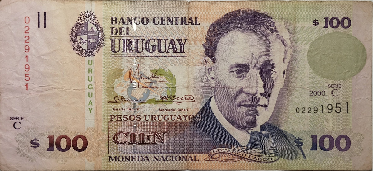 Uruguay - 2000 - 100 Pesos - 40 C