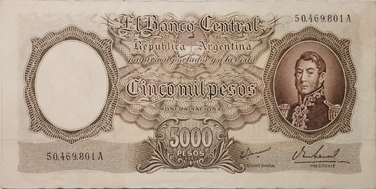 Argentina - 1968 - 5000 Pesos