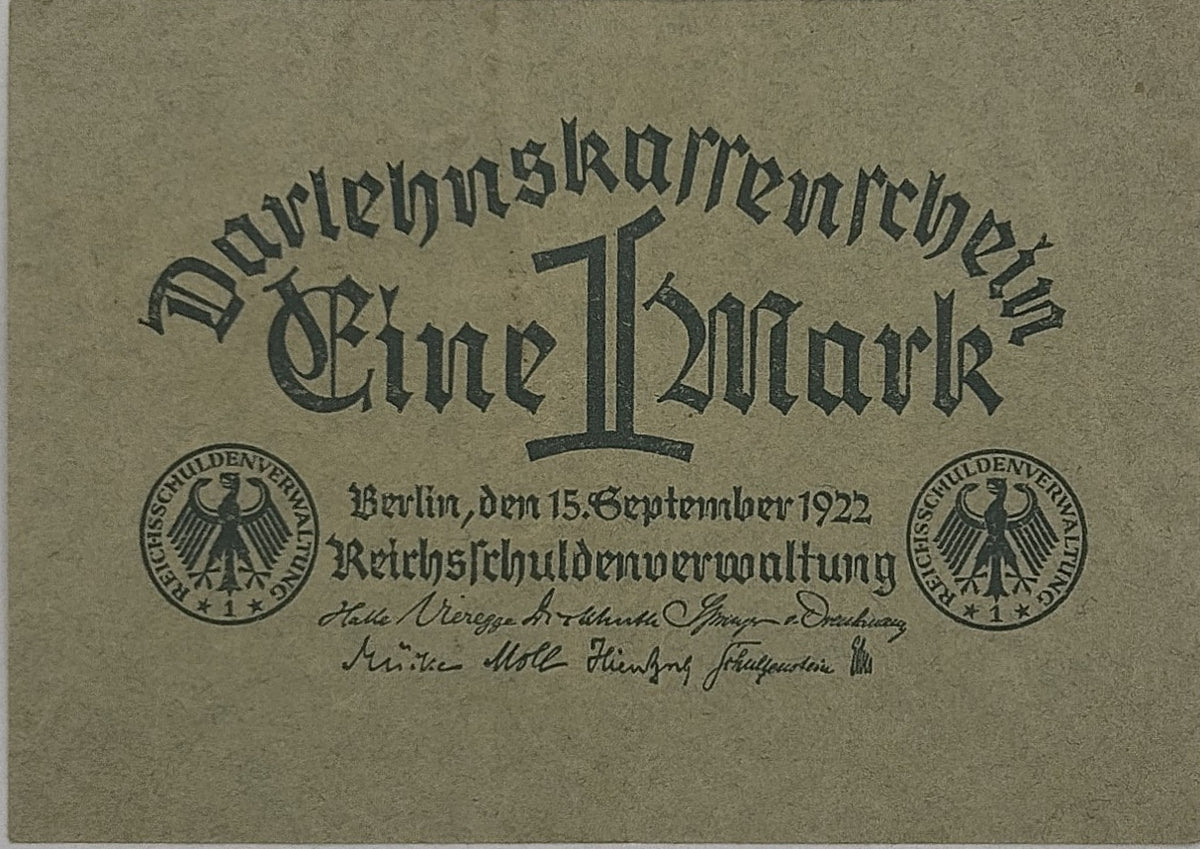 Alemania - 1922 - 1 Marcos