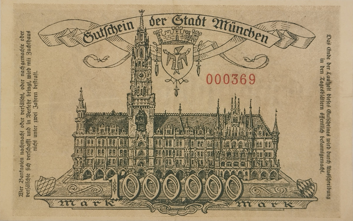 Alemania - 1923 - 1 Millon de Marcos