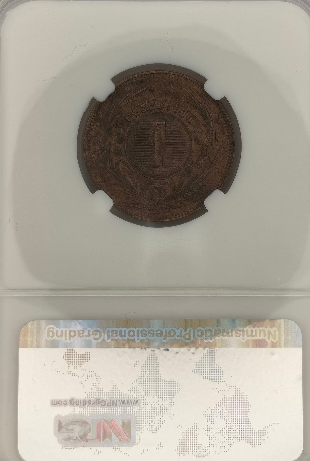 Uruguay - 1869 - 1 Centésimo H - Sin Circular - Certificada NPG MS 63
