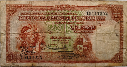 Uruguay - 1935 - 1 Peso - 9.III.9