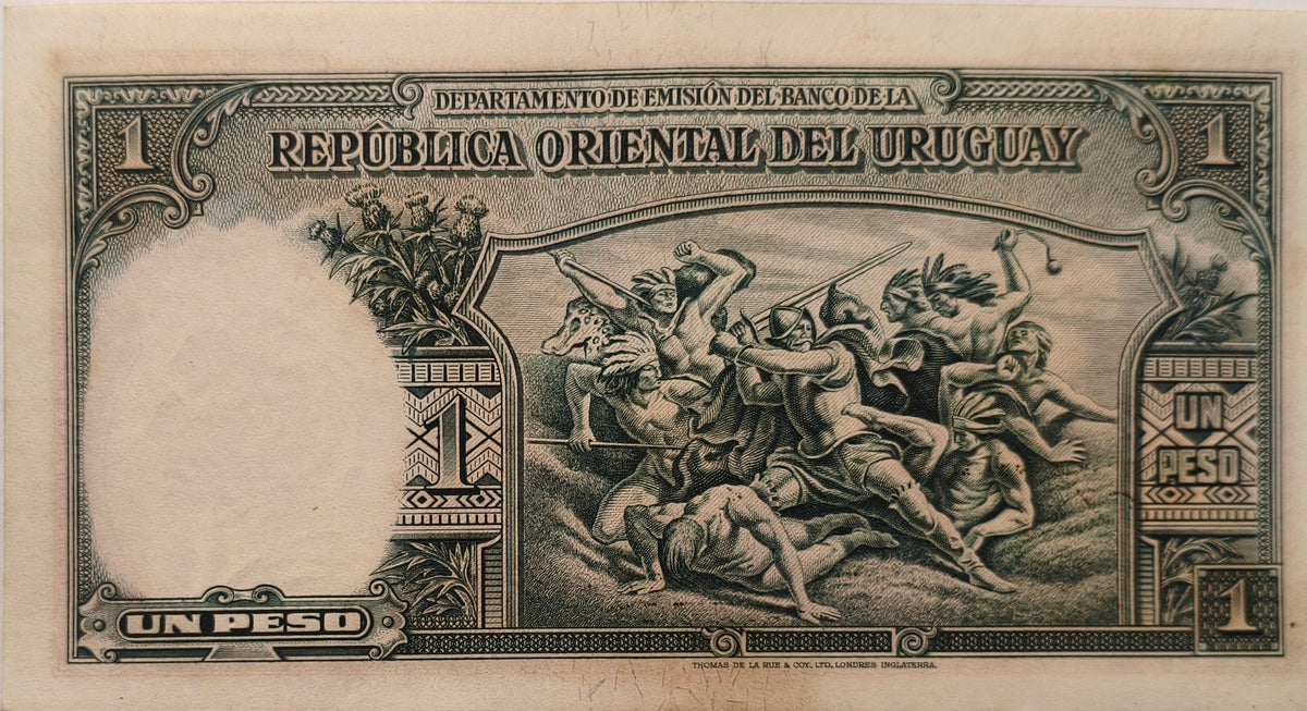 Uruguay - 1935 - 1 Peso - 9.III.13 - Sin Circular