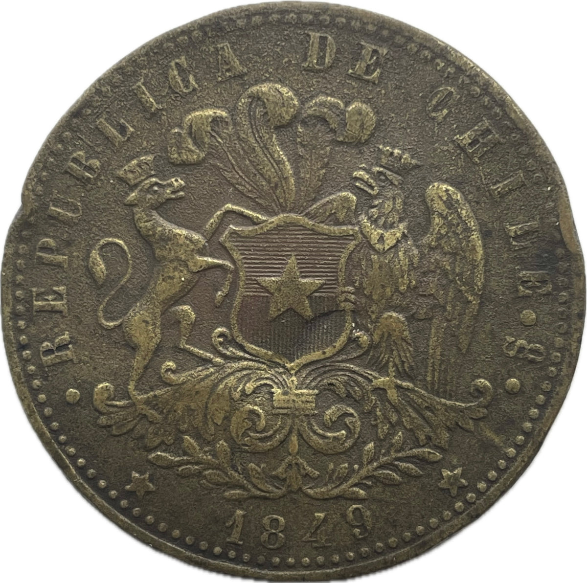 Chile - 1849 - Botón Gauchesco