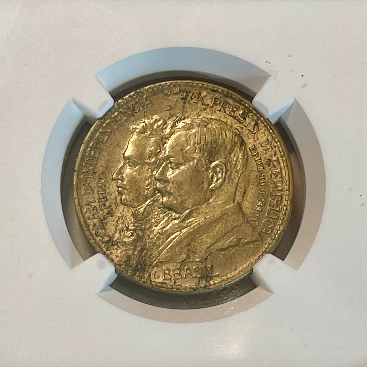 Brasil - 1922 - 1000 Reis - Independencia "BBASIL" - Certificada NGC MS63