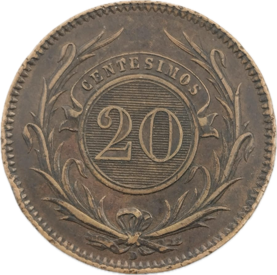 Uruguay - 1857 - 20 Centésimos