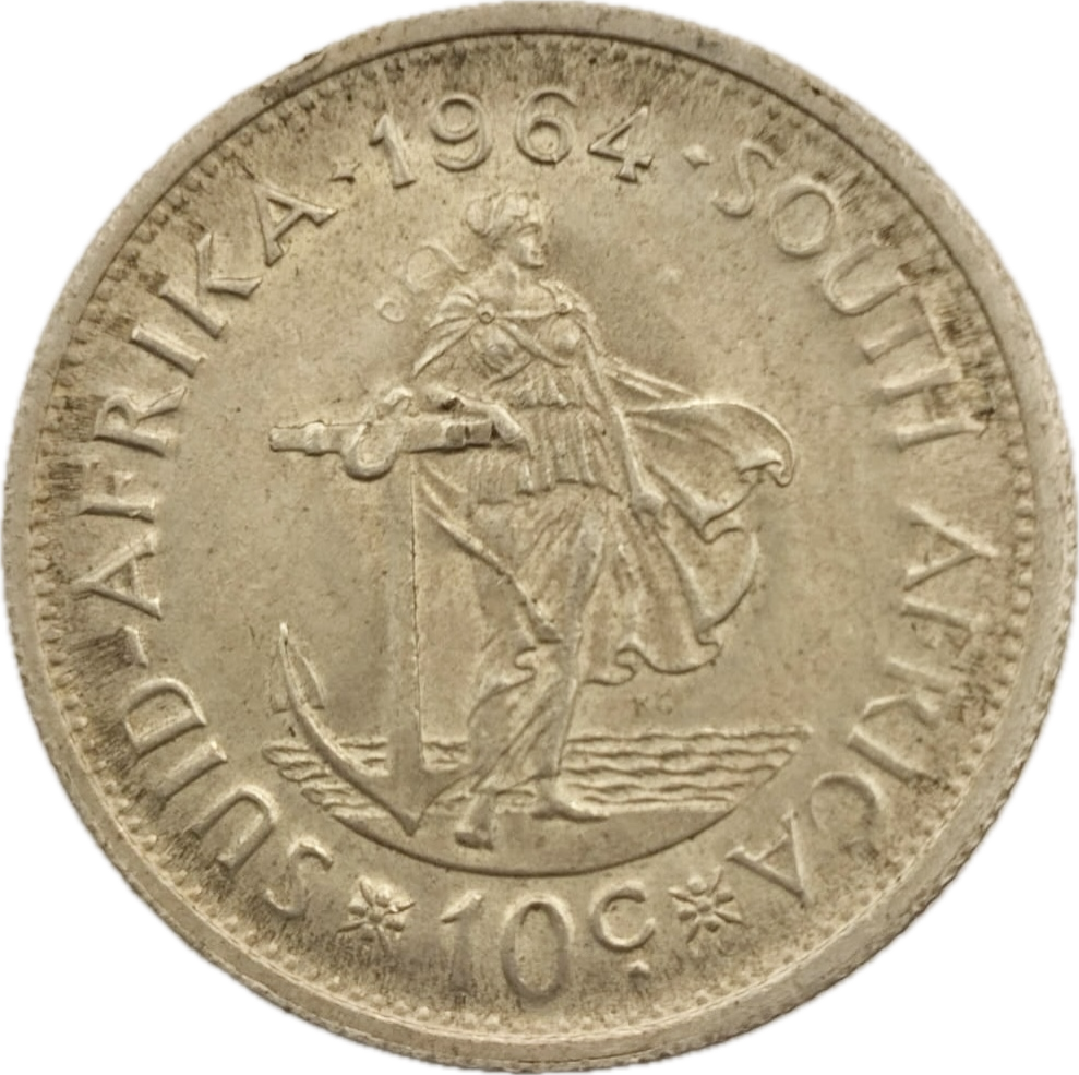 Sudáfrica - 1964 - 10 Cents