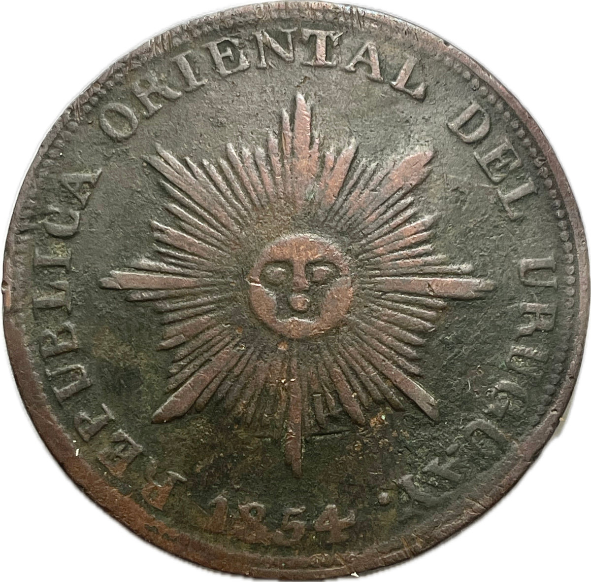 Uruguay - 1854 - 20 Centésimos