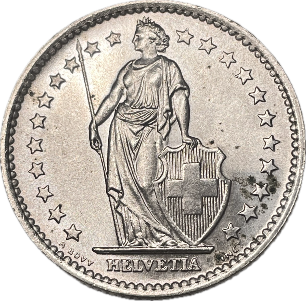Suiza - 1965 - 2 Francos - Sin Circular