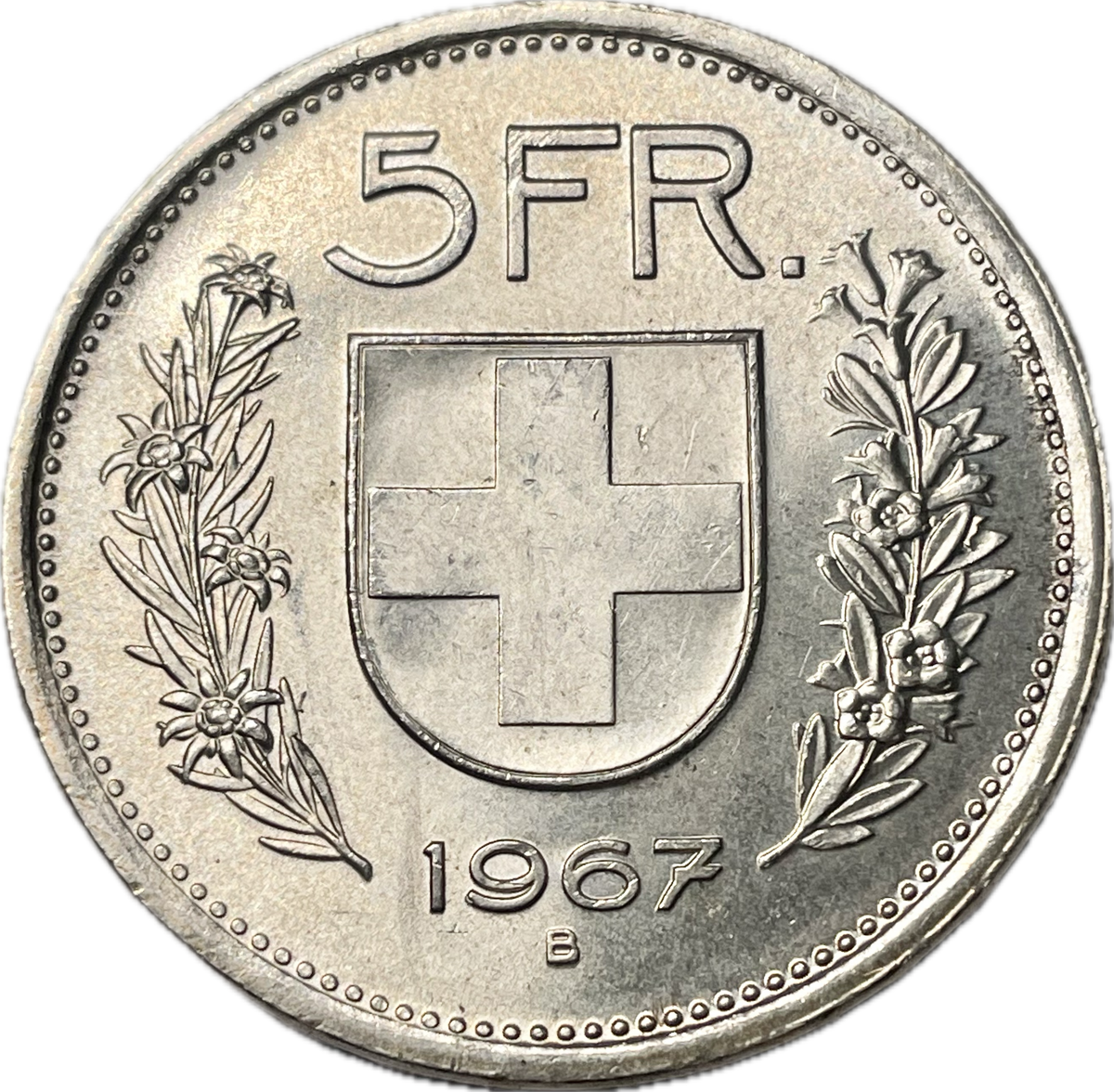 Suiza - 1931 a 1969 - 5 Francos
