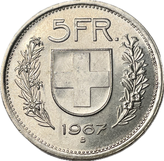 Suiza - 1931 a 1969 - 5 Francos