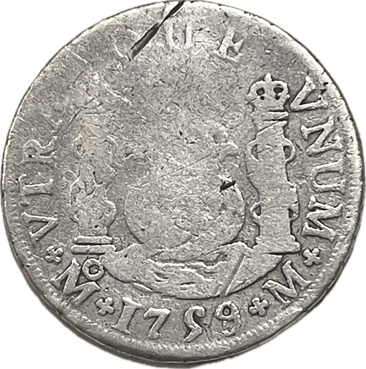 España Colonial - 1759 - Mexico - 2 Reales