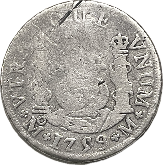 España Colonial - 1759 - Mexico - 2 Reales