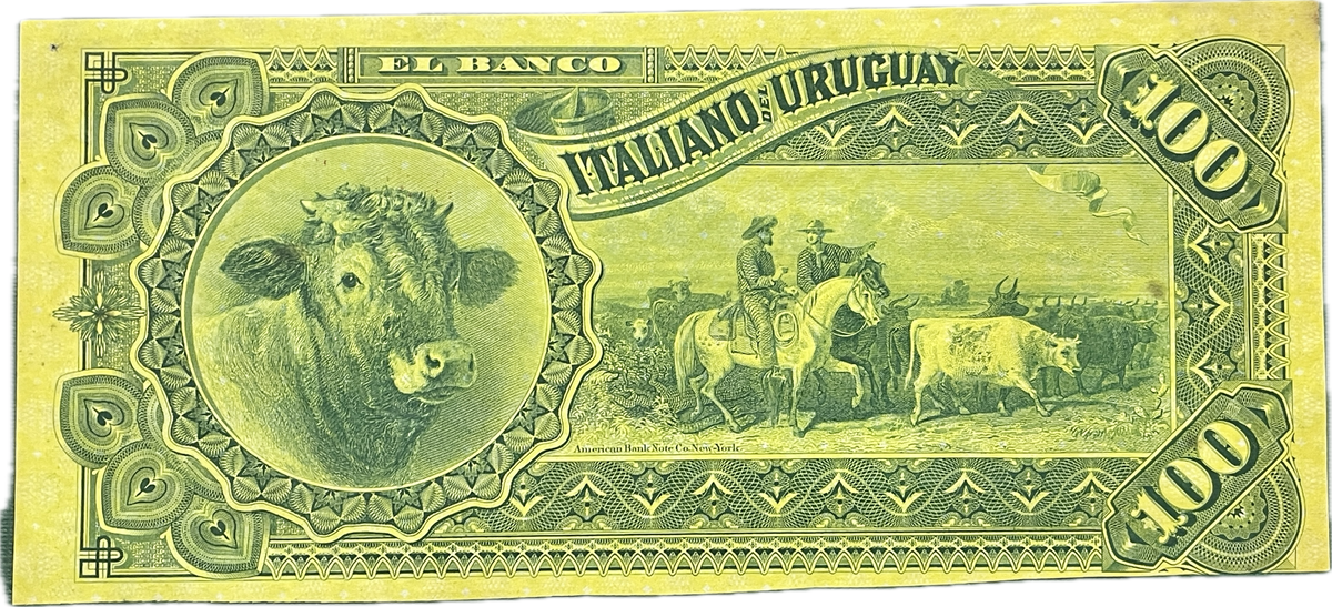 Uruguay - 1887 - 100 Pesos - Banco Italiano del Uruguay