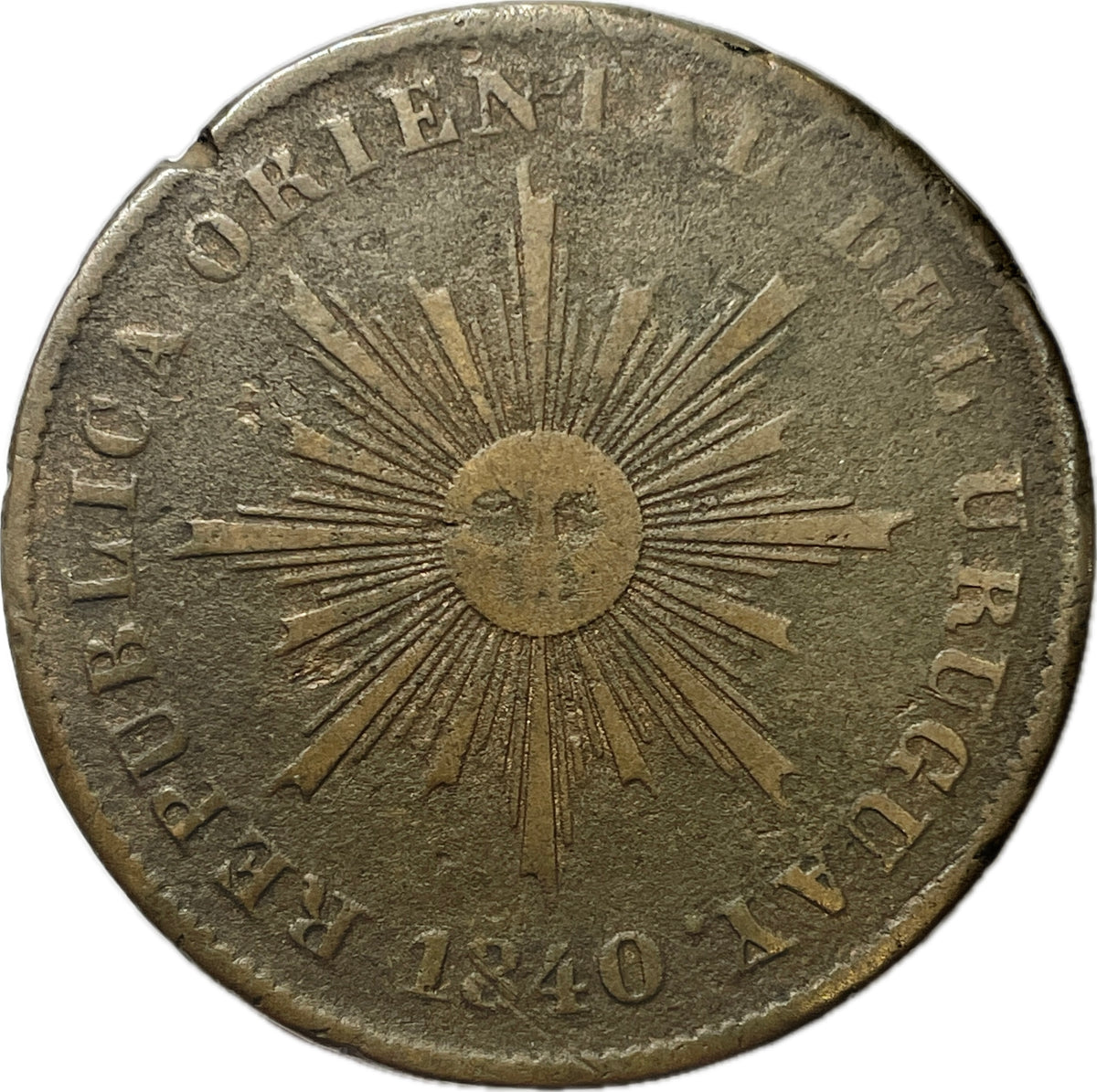 Uruguay - 1840 - 20 Centésimos - 2.4.2