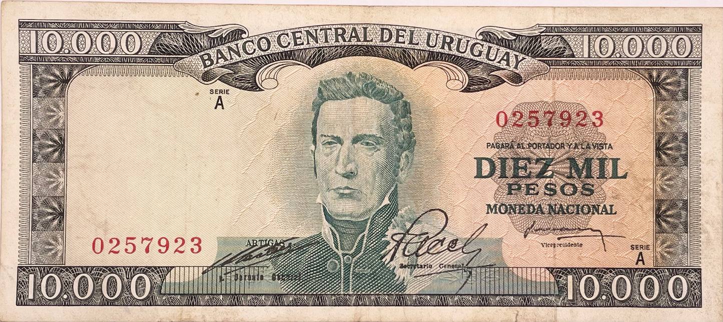 Uruguay - 1968 - 10.000 Pesos - Banco Central del Uruguay - 10.A.1