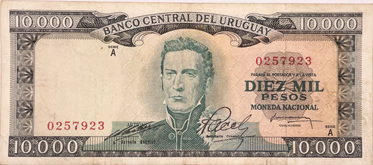 Uruguay - 1968 - 10.000 Pesos - Banco Central del Uruguay - 10.A.1