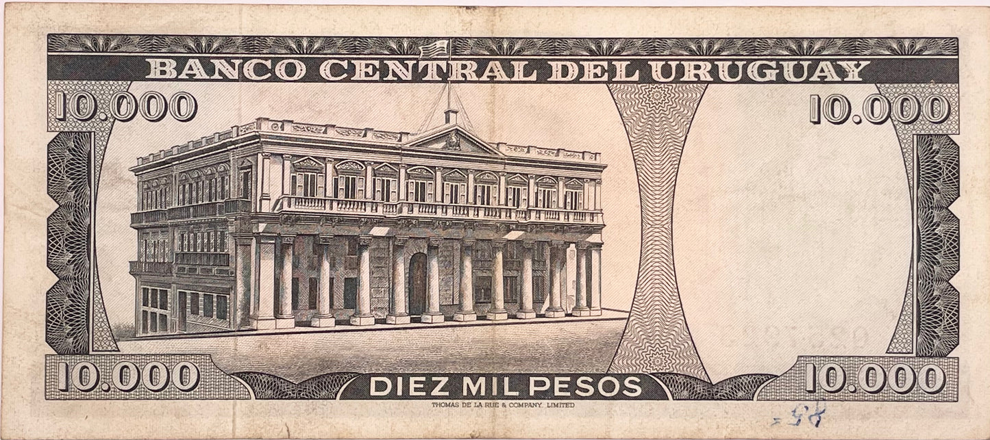 Uruguay - 1968 - 10.000 Pesos - Banco Central del Uruguay - 10.A.1