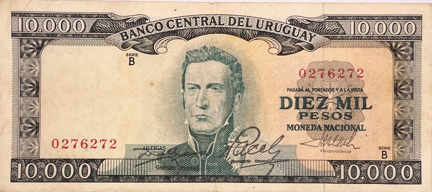 Uruguay - 1968 - 10.000 Pesos - Banco Central del Uruguay - 11.B.1