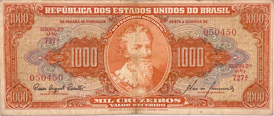 Brasil - 1960 - 1000 Cruceros