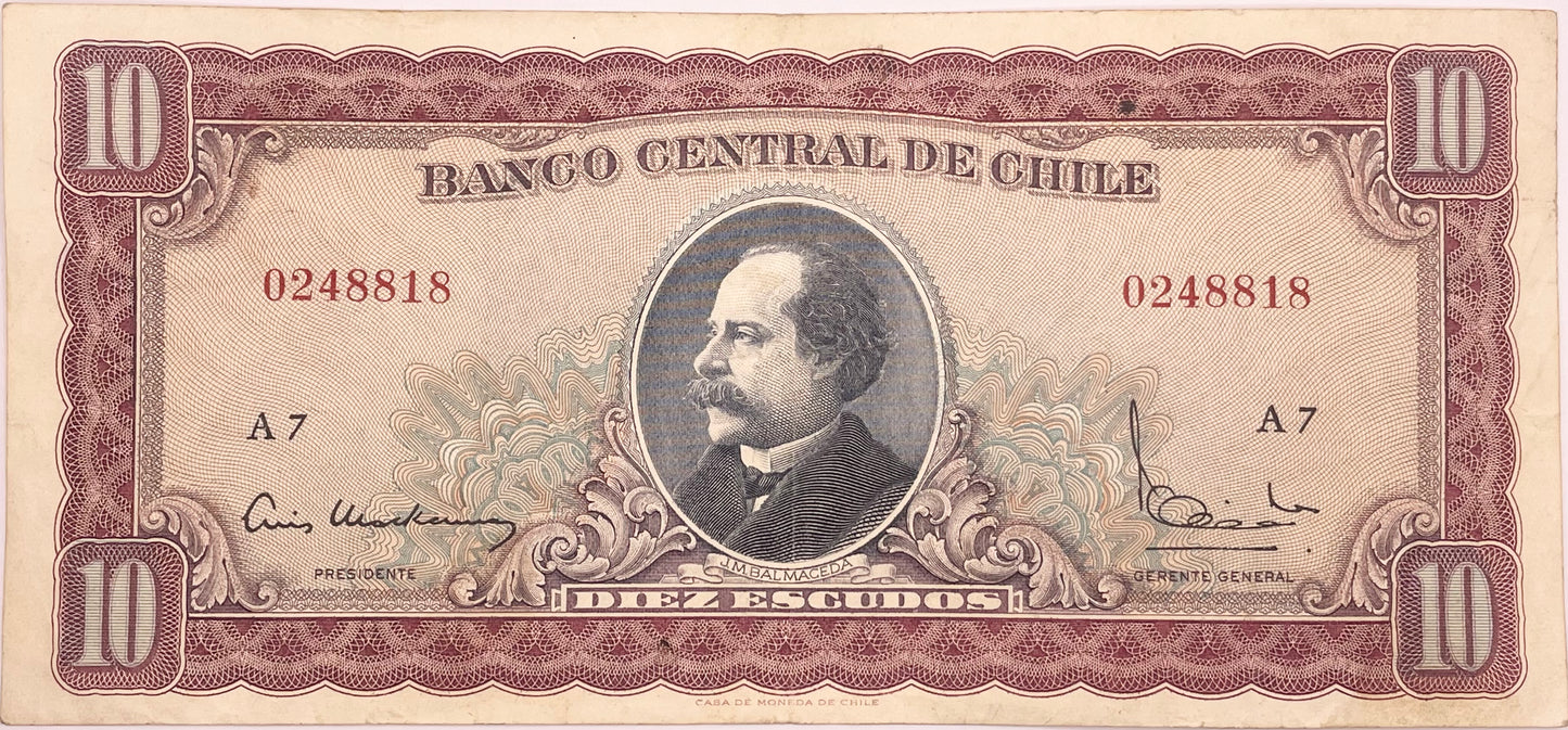 Chile - 1962 - 10 Escudos