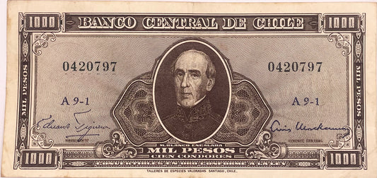 Chile - 1958 - 1000 Pesos
