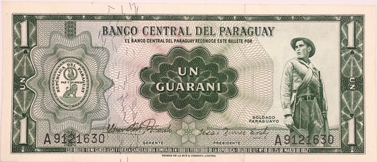 Paraguay - 1952 - 1 Guaraní - Sin Circular