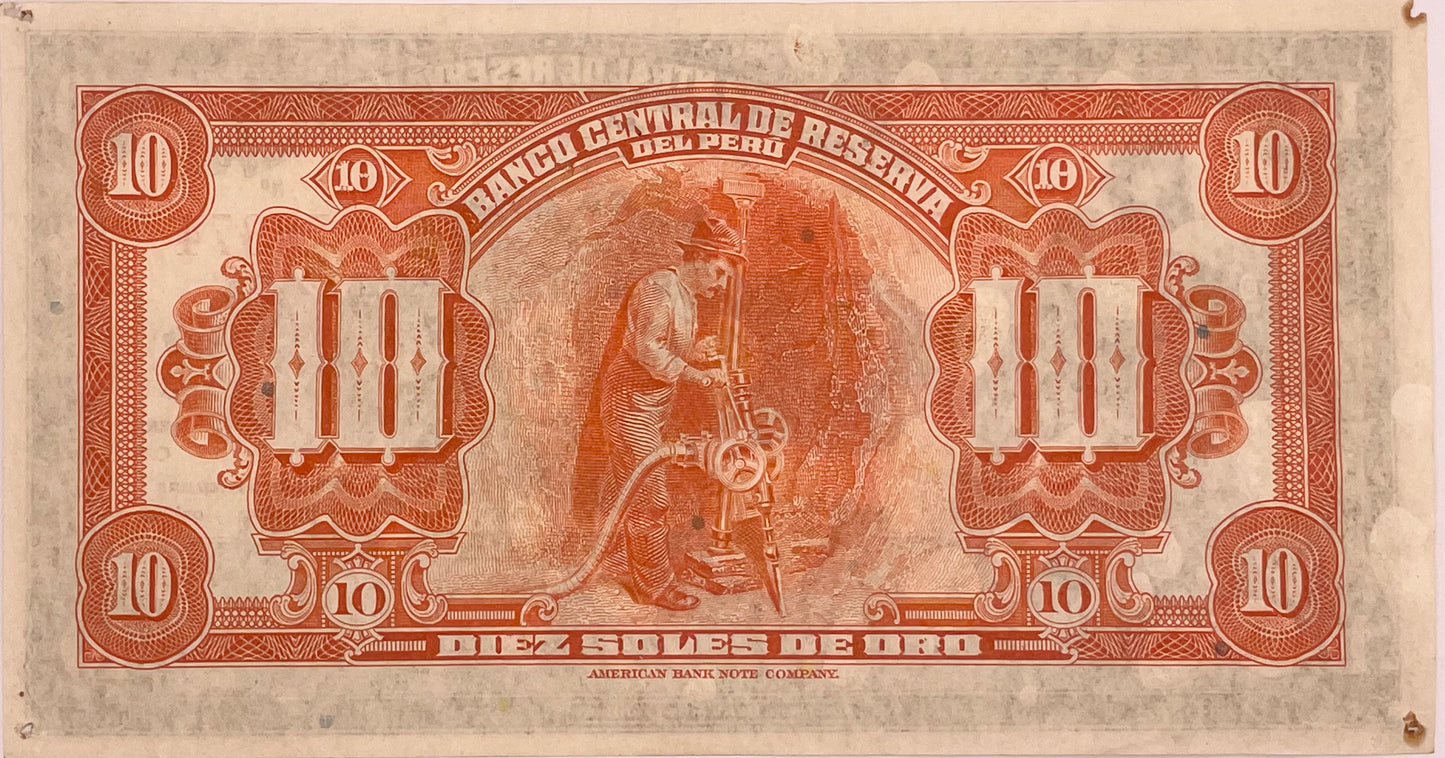 Perú - 1939 - 10 Soles de Oro