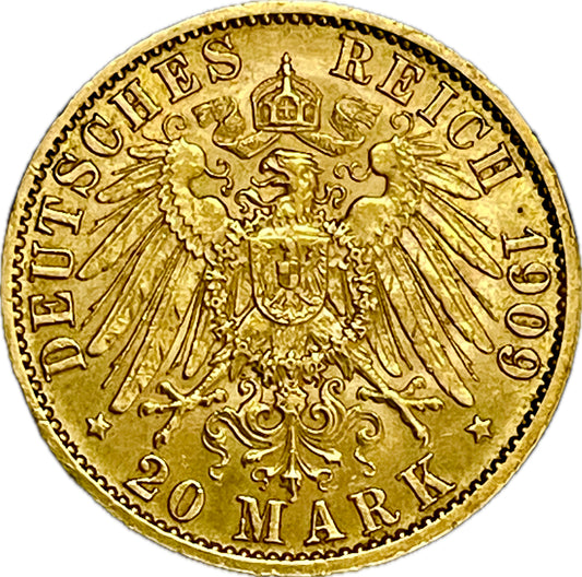 Alemania - 1909 - 20 marcos