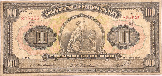 Perú - 1952 - 100 Soles de Oro