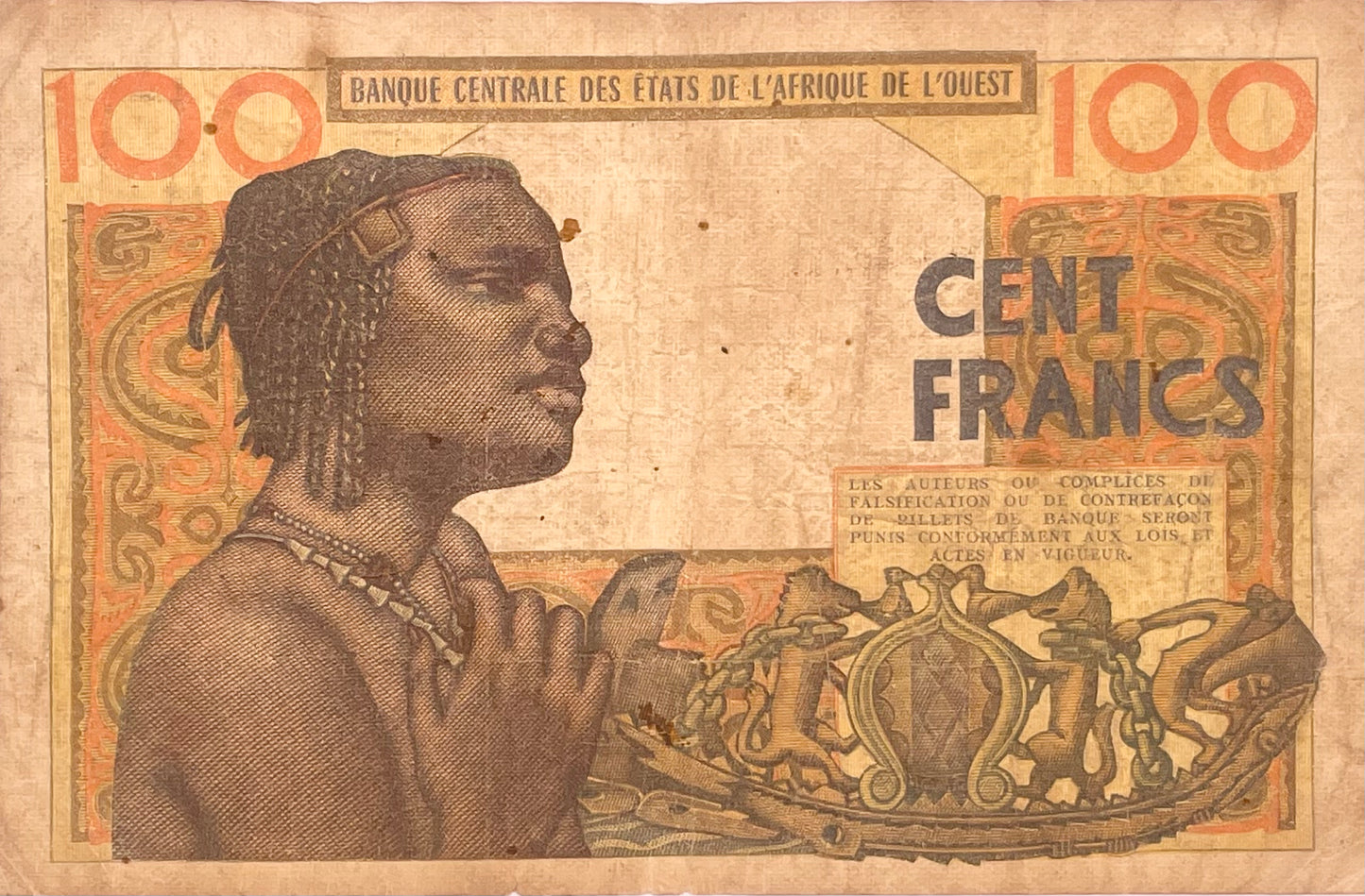 Estados de África Occidental - 1961 - 100 Francos