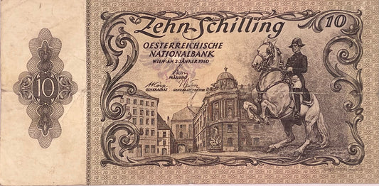 Austria - 1950 - 10 Chelines