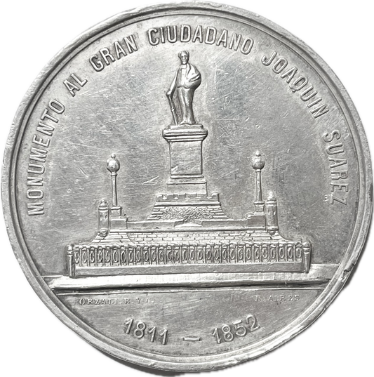 Uruguay - 1896 - Medalla "Monumento al Gran Ciudadano Joaquin Suarez"