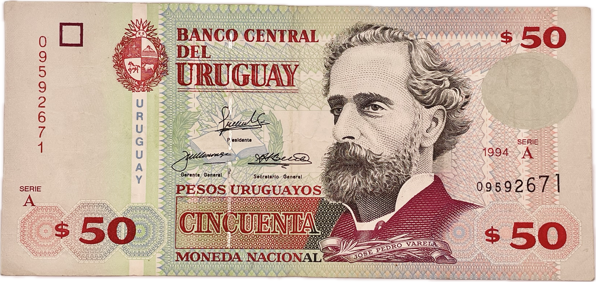 Uruguay - 1994 - 50 Pesos - Banco Central del Uruguay - 39 A