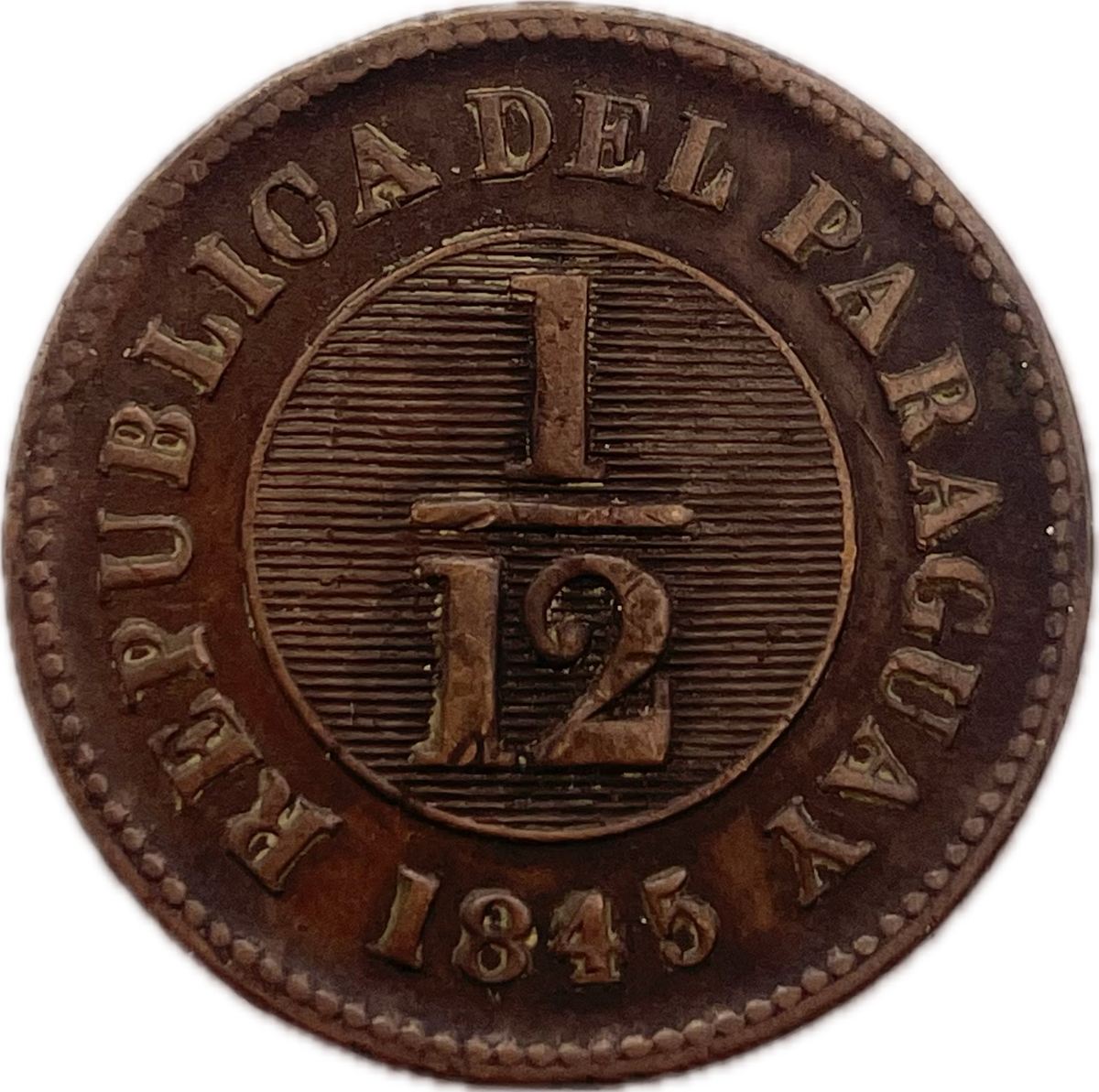 Paraguay - 1845 - 1/12 Real