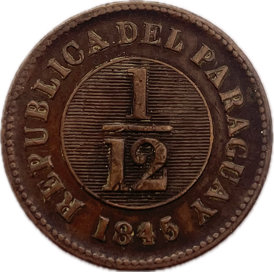 Paraguay - 1845 - 1/12 Real