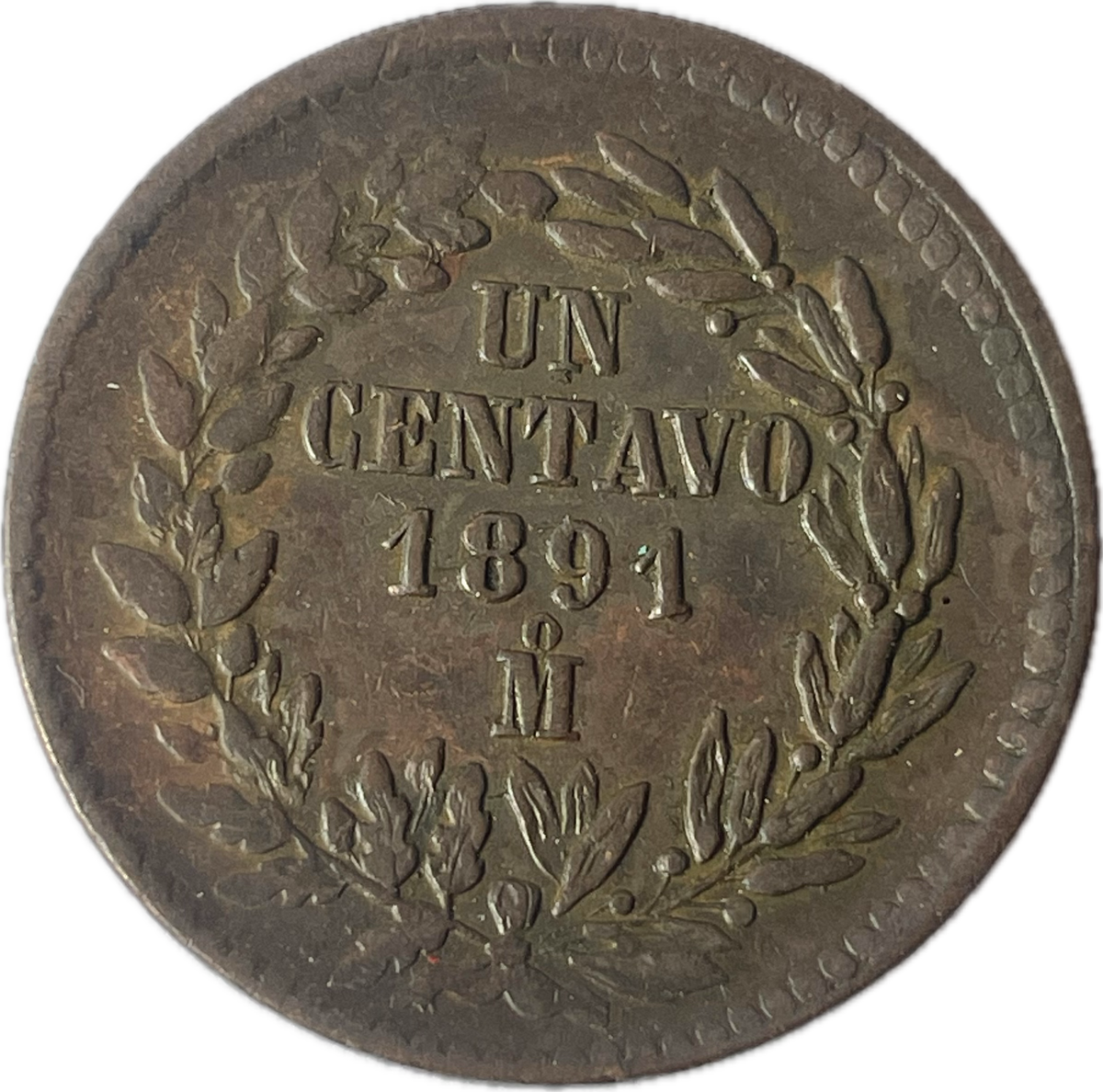 México - 1891 M - 1 Centavo