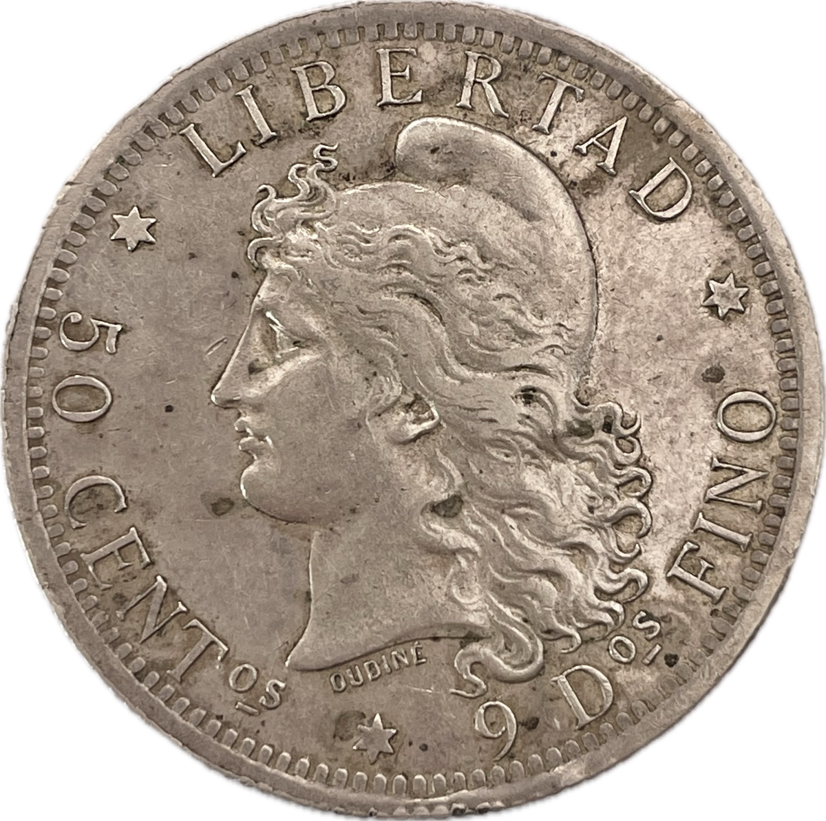 Argentina - 1883 - 50 Centavos