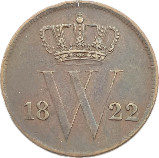 Países Bajos - 1822 - 1 Cent