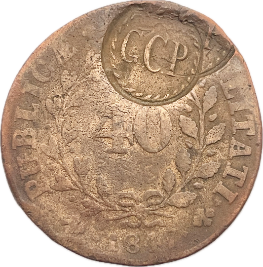 Portugal - 1847 - Resello Porto