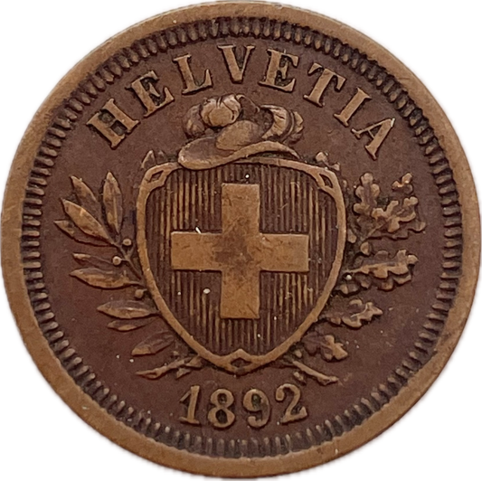 Suiza - 1892 - 1 Rapeen