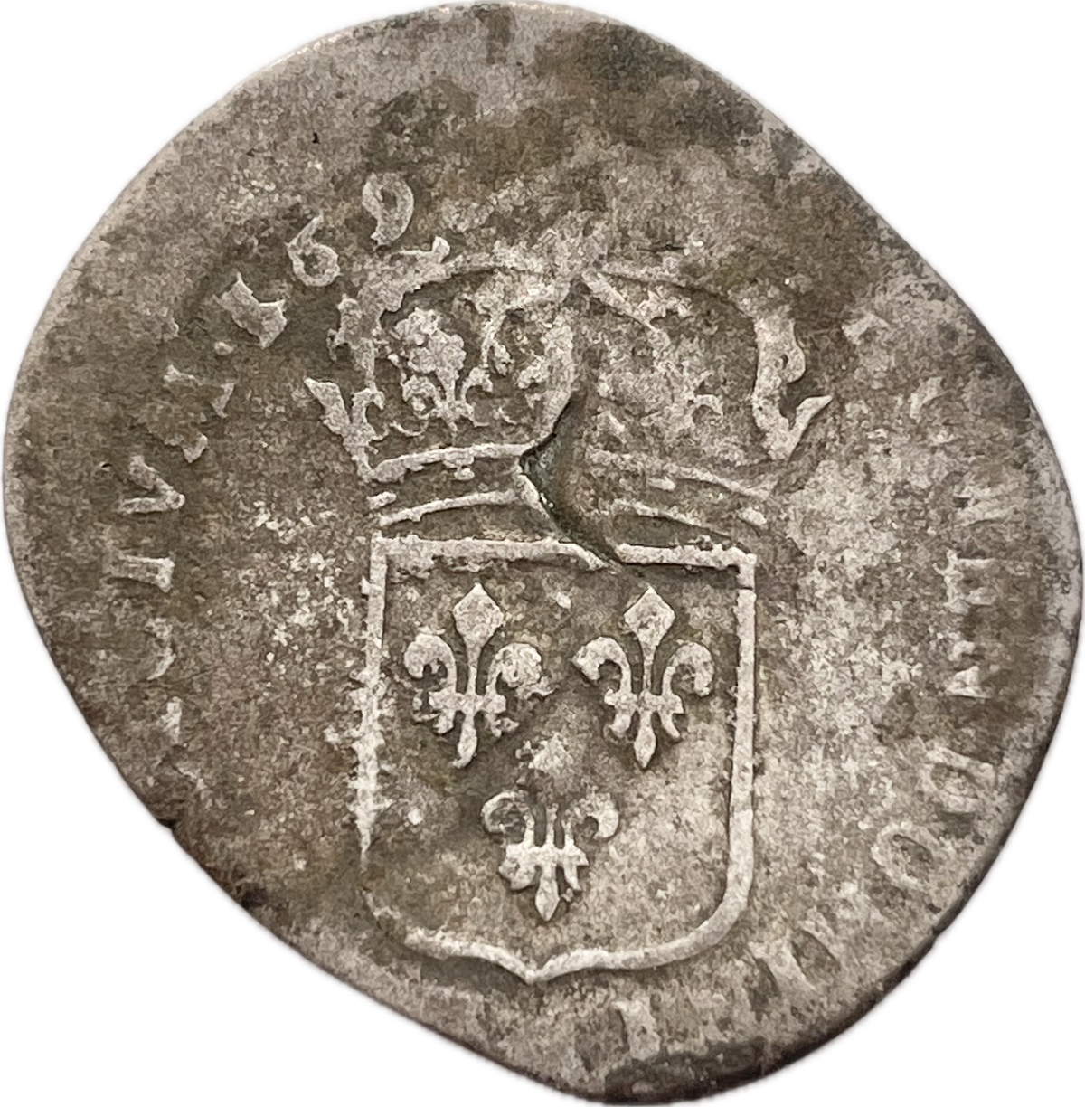 Francia - 1695 D - 15 Denier
